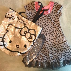 Sparkle Dress with matching Hello Kitty Bag